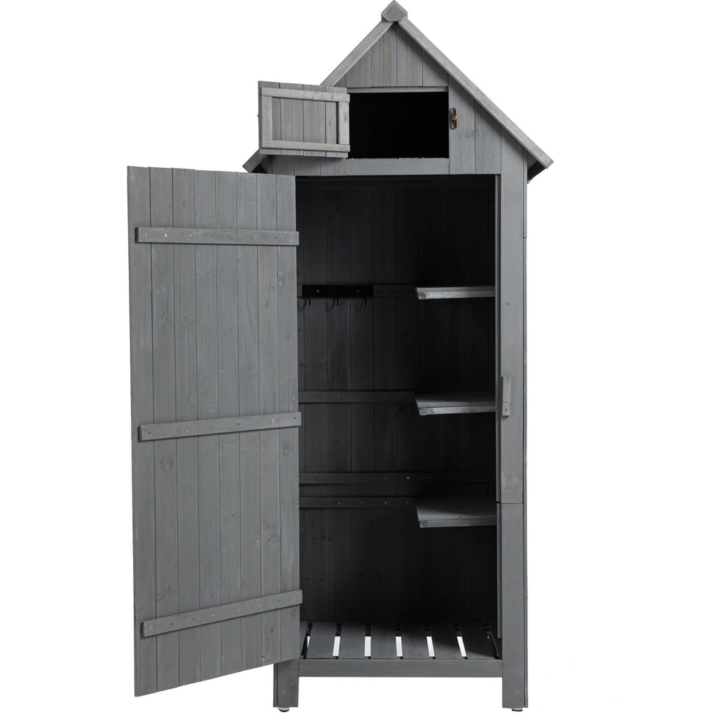 Outdoor Storage Cabinet Tool Shed Wooden Garden Shed