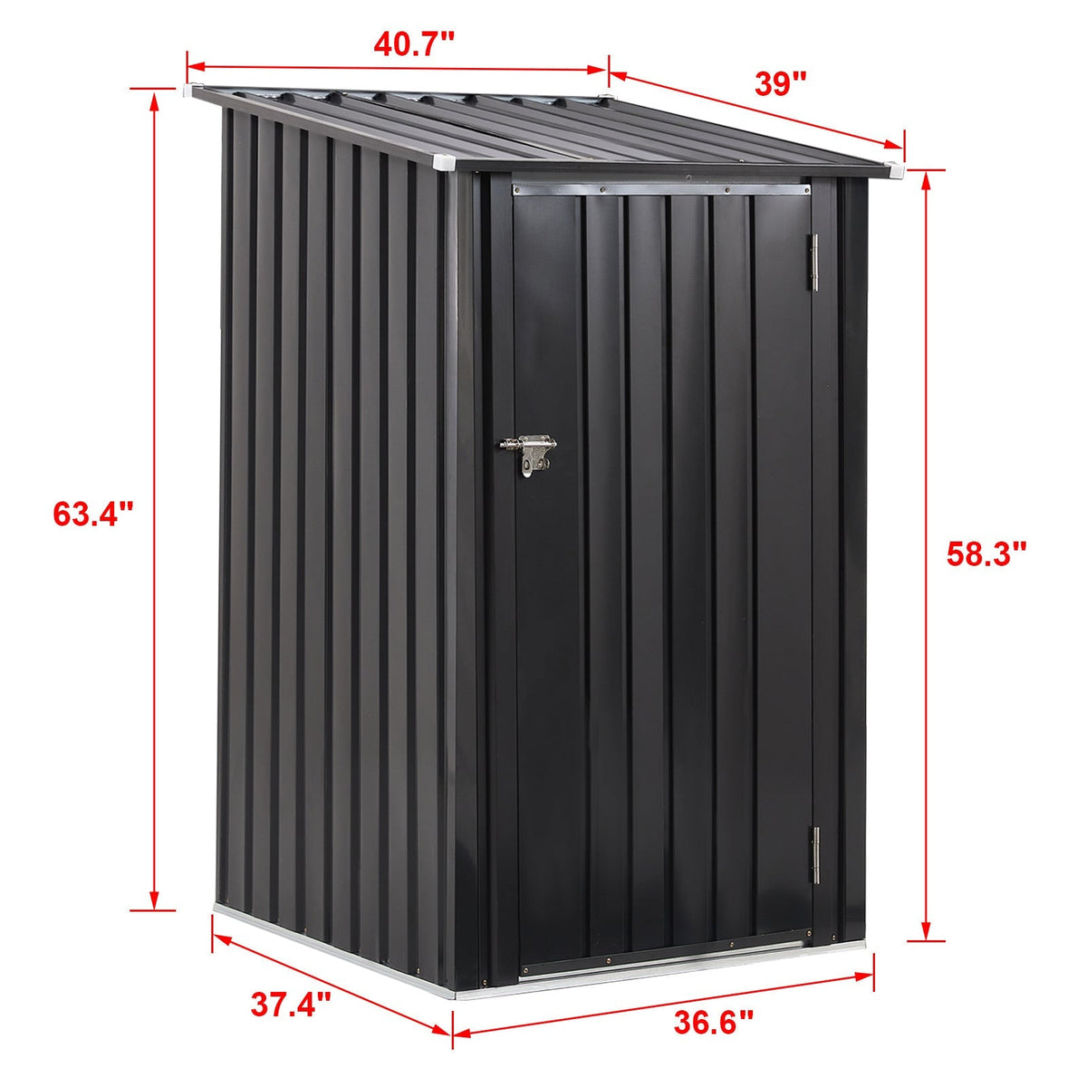 Metal Firewood Storage Shed