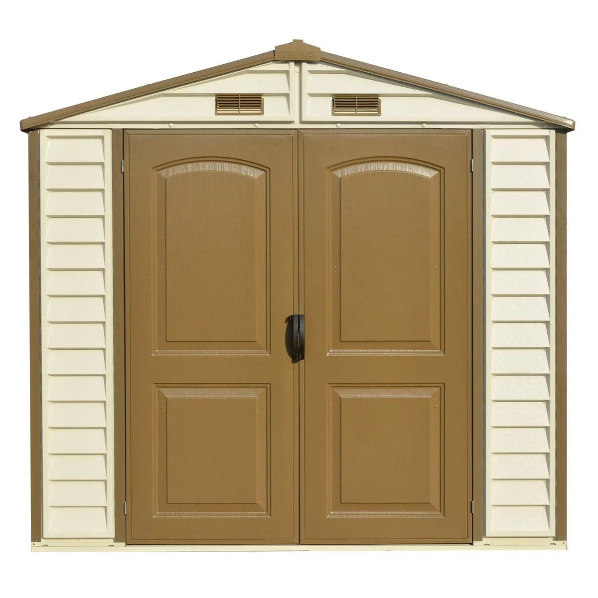 DuraMax 8ft x 6ft Storeall Vinyl Shed with Foundation Kit and window