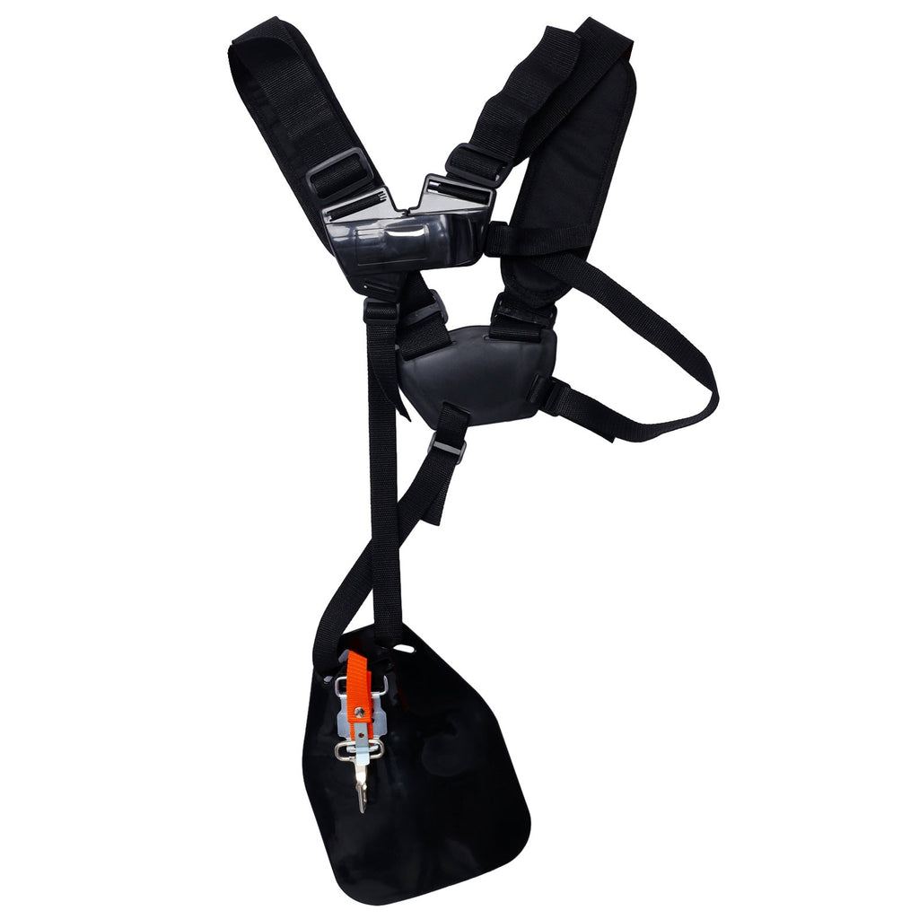 3-in-1 Blower, String Trimmer & 10" Brush Cutter with Rubber Handle and Shoulder Strap