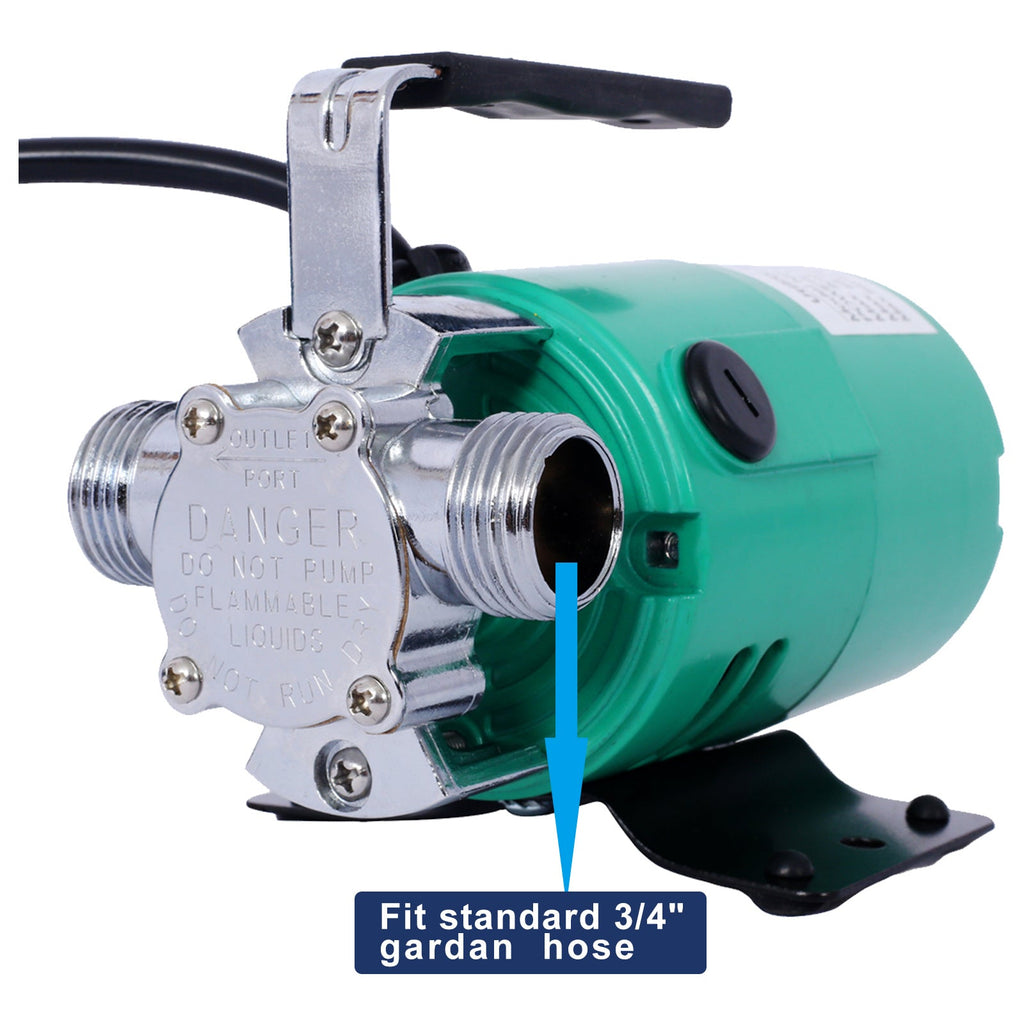 330 GPH Utility Pump with 6-Foot Hose Kit for Garden, Pool, Hot Tub, Rain Barrel