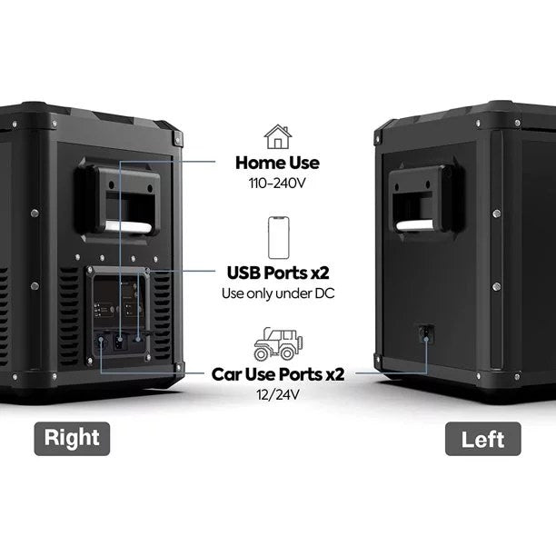 ICECO VL90 ProD 95 Quarts(90L) Dual Zone Portable Refrigerator, Multi Directional Lid, 12 Volt Refrigerator Home & Car Use