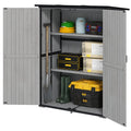 Outdoor Wooden Garden Storage Shed with Lockable Doors & Shelves