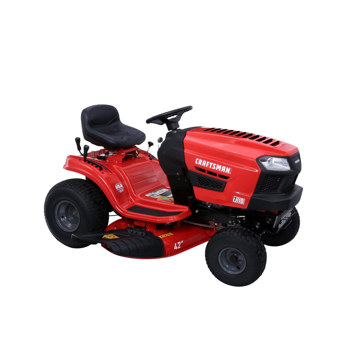 Craftsman T110 Riding Lawn Mower 106.7cm