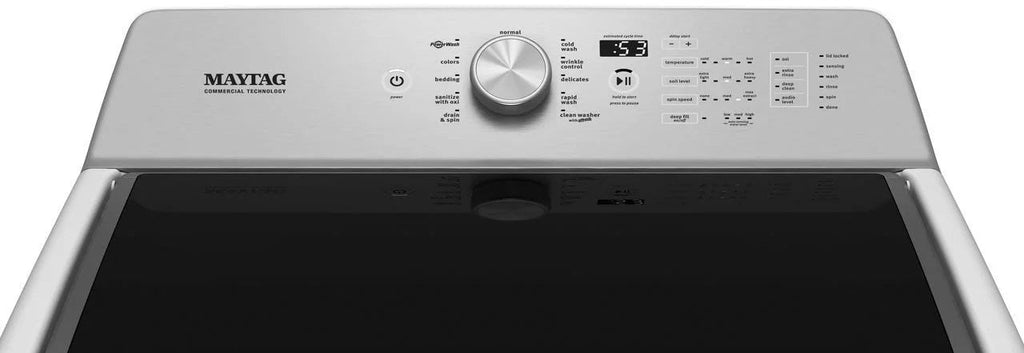 Maytag – 4.7 Cu. Ft. Top Load Washer with Dual-Action PowerWash Agitator – White