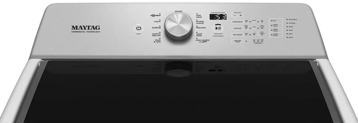 Maytag – 4.7 Cu. Ft. Top Load Washer with Dual-Action PowerWash Agitator – White