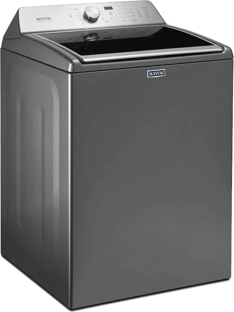 Maytag – 4.7 Cu. Ft. 11-Cycle High-Efficiency Top-Loading Washer – Metallic slate