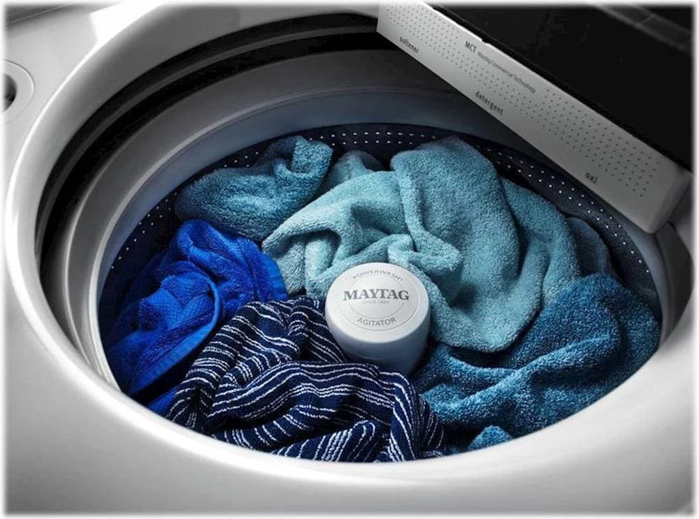 Maytag – 4.7 Cu. Ft. 11-Cycle High-Efficiency Top-Loading Washer – Metallic slate
