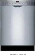 Bosch Ascenta 24″ SHE3AR75UC Built-In Dishwasher – Stainless Steel
