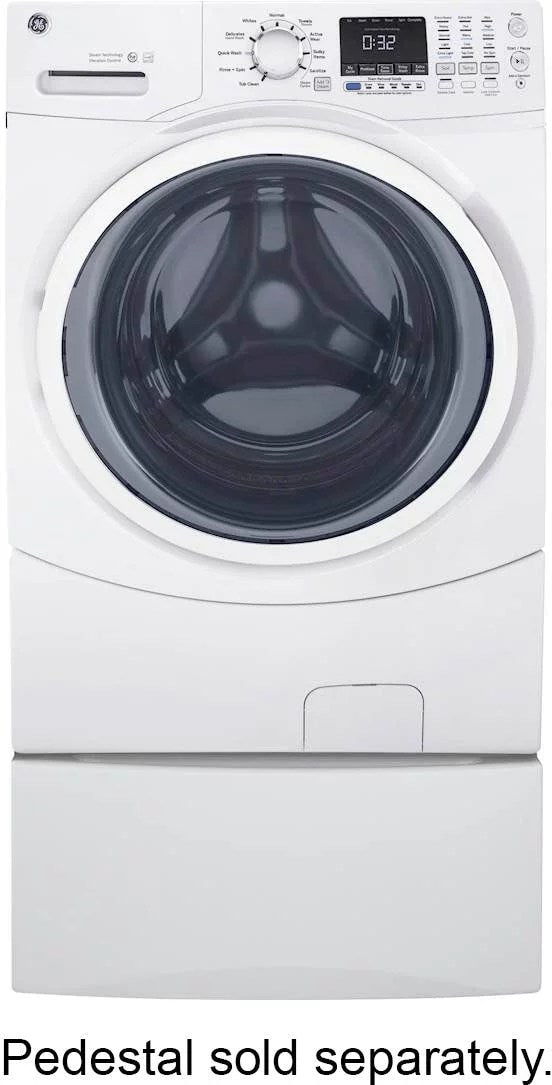 GE – 4.5 Cu. Ft. Stackable Front Load Washer – White