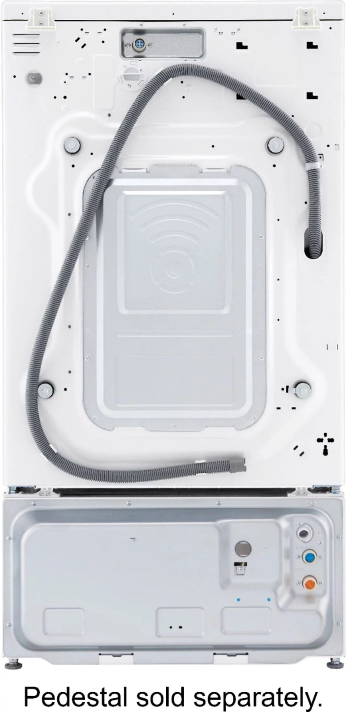 LG – 5.0 Cu. Ft. High-Efficiency Stackable Smart Front Load Washer with Steam and Built-In Intelligence – White