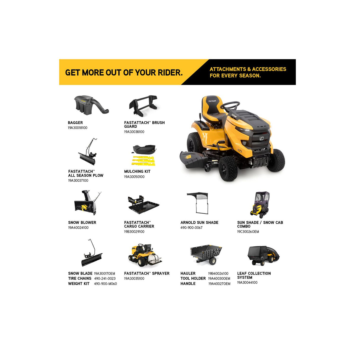 Cub Cadet XT1 LT50 FAB Lawn Tractor 127cm 725cc