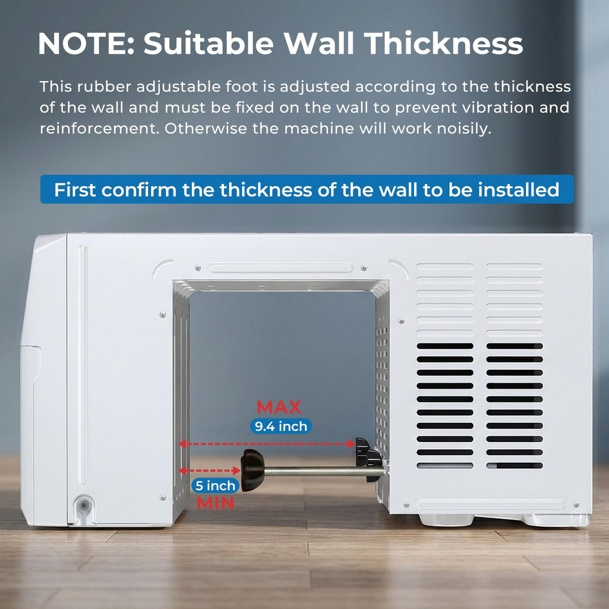 U-Shaped Window Air Conditioner, 10,000 BTU Window AC Unit Cools Up to 450 Sq. Ft for Bedroom/Living Room