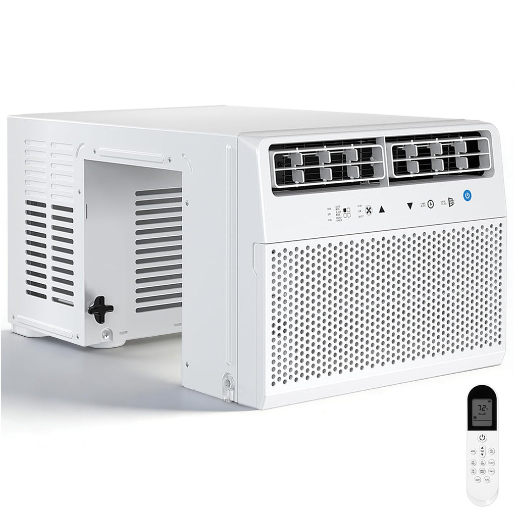 U-Shaped Window Air Conditioner, 10,000 BTU Window AC Unit Cools Up to 450 Sq. Ft for Bedroom/Living Room