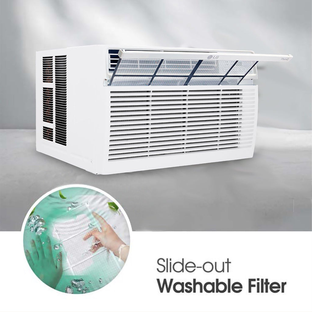 8,000 Window Air Conditioner, 115V, 350 Sq.Ft. (14' x 25' Room Size), Quiet Operation, Electronic Control with Remote