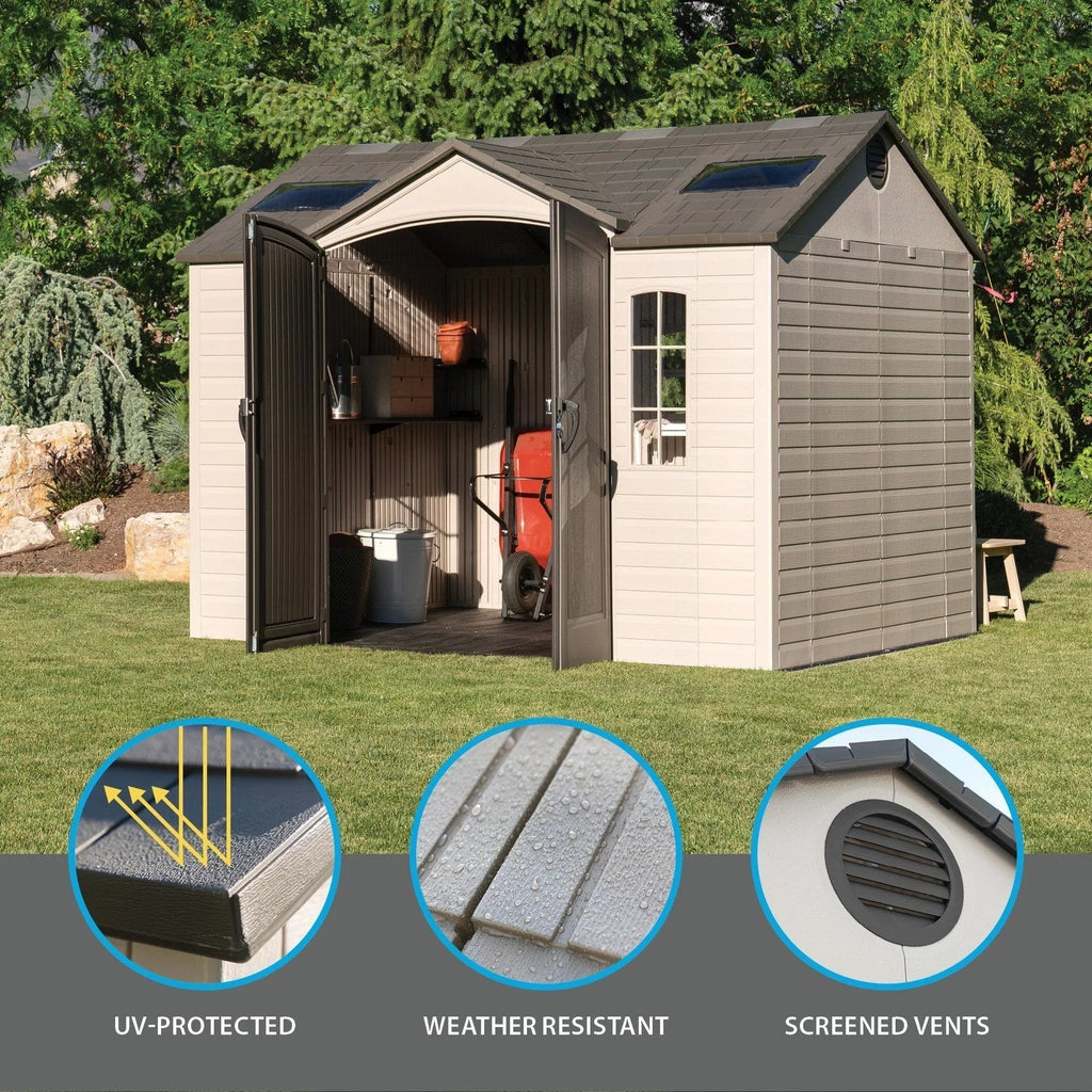 Lifetime Outdoor Storage Shed 10 ft x 8 ft – Installation Included