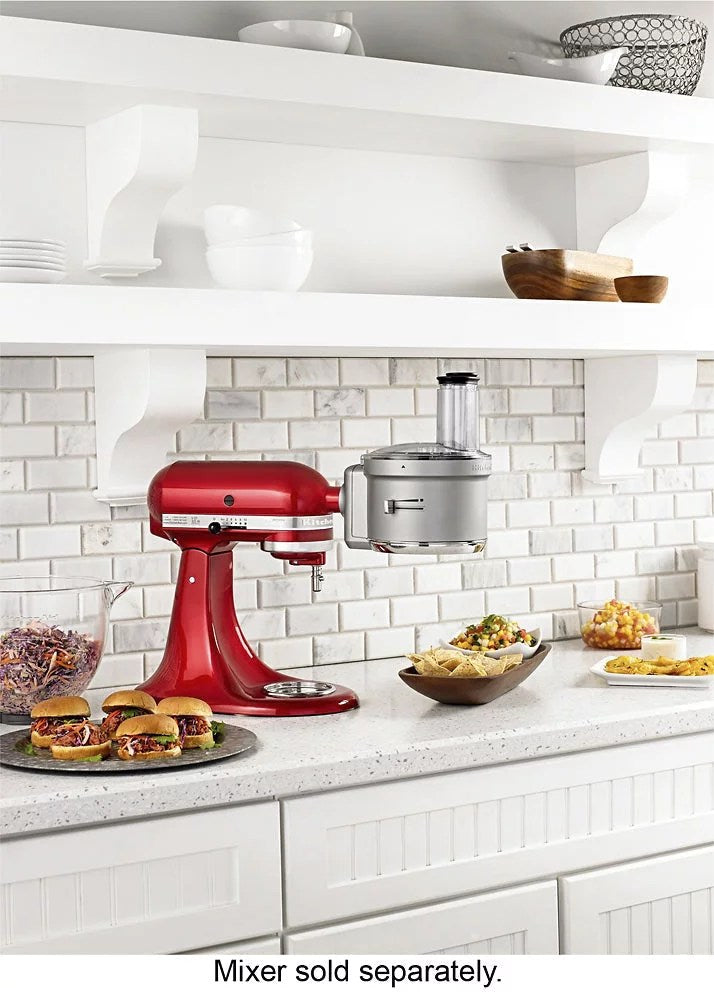 KitchenAid – KSM2FPA Food Processor Attachment Kit with Commercial Style Dicing – Silver
