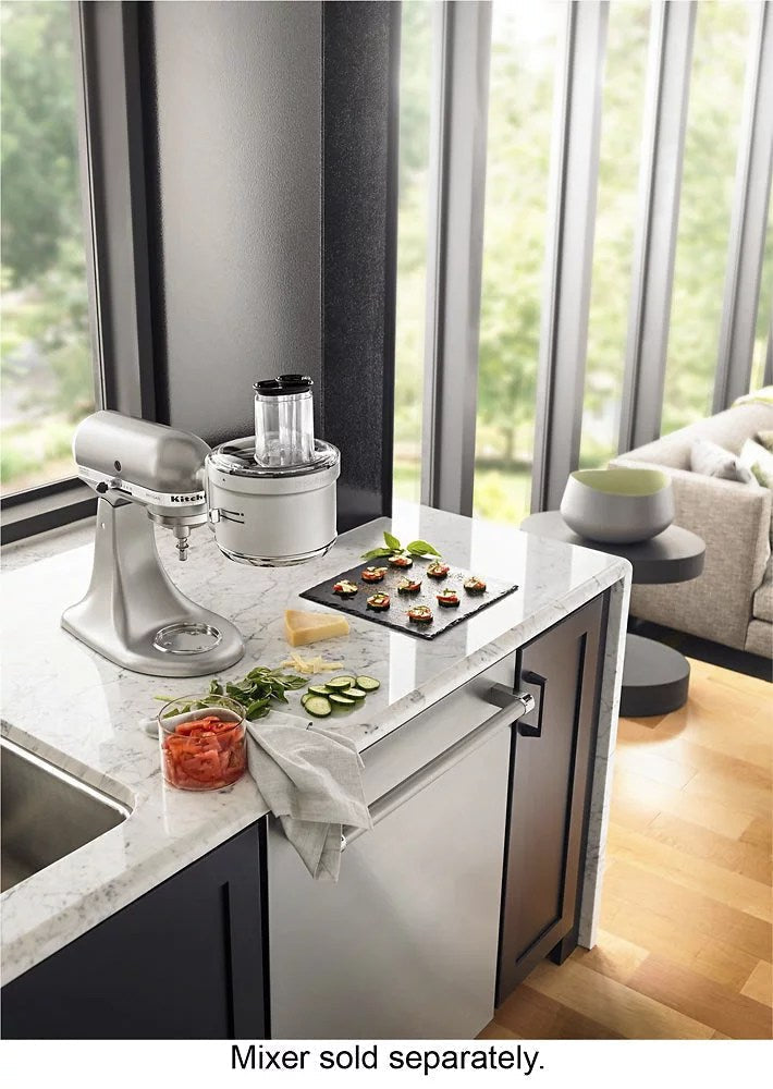 KitchenAid – KSM2FPA Food Processor Attachment Kit with Commercial Style Dicing – Silver
