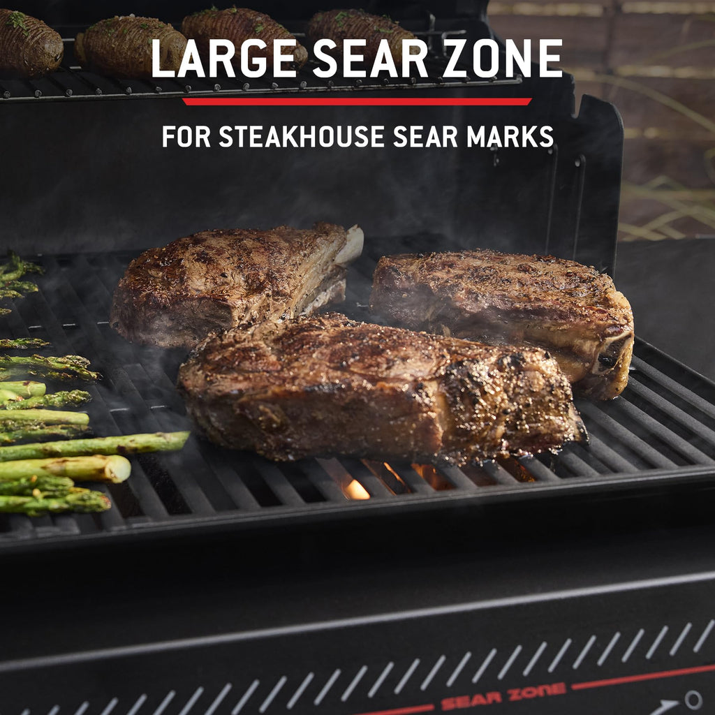 Weber Genesis E‑430 Gas Grill Stealth Edition, Natural Gas BBQ Grill