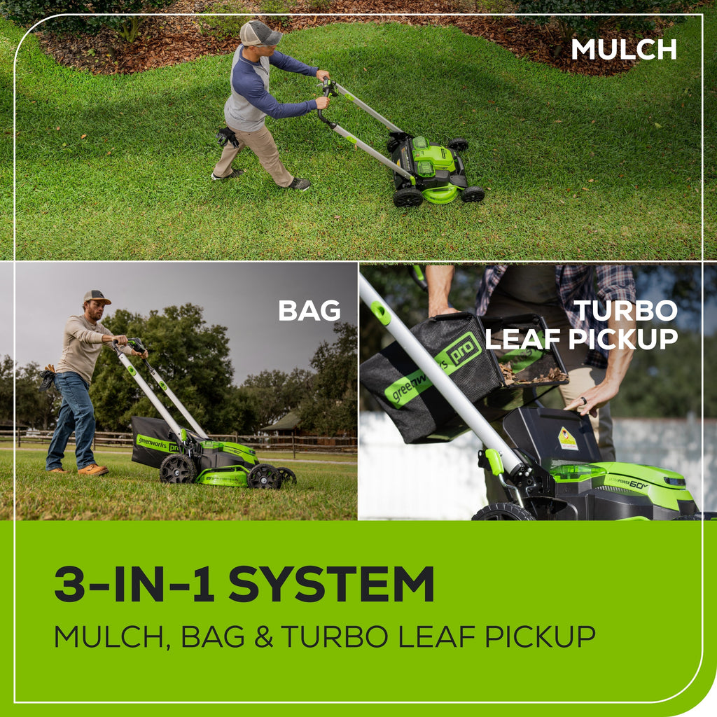 Greenworks MO60L427 Cordless Mower Kit 63.5cm 60V 4.0Ah