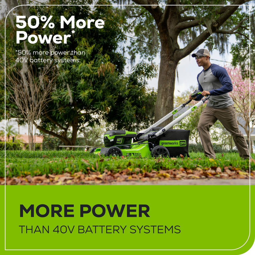 Greenworks MO60L516 Cordless Mower Kit 53.3cm 60V 5.0Ah