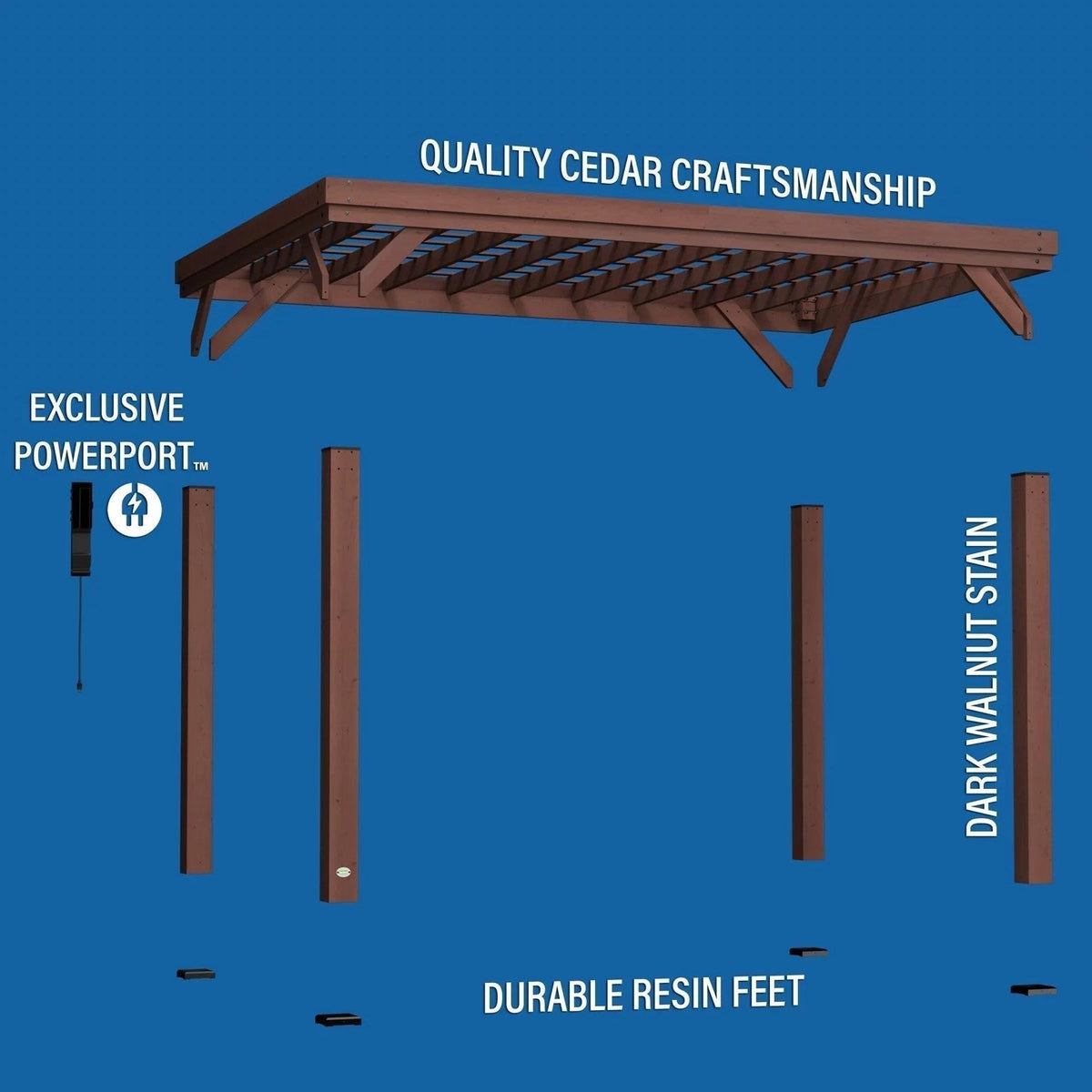 14×10 Brockton Pergola