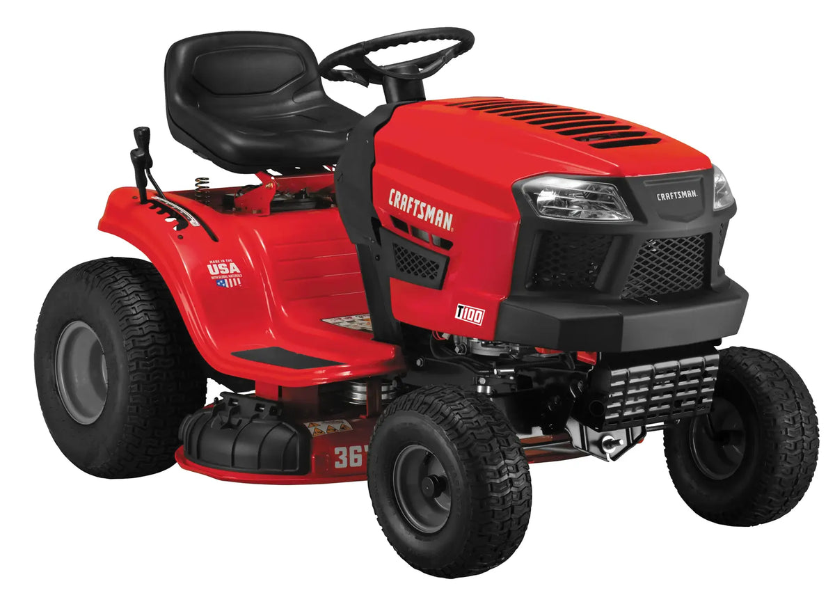 CRAFTSMAN T100 Gear Drive Riding Lawn Mower 91.4cm