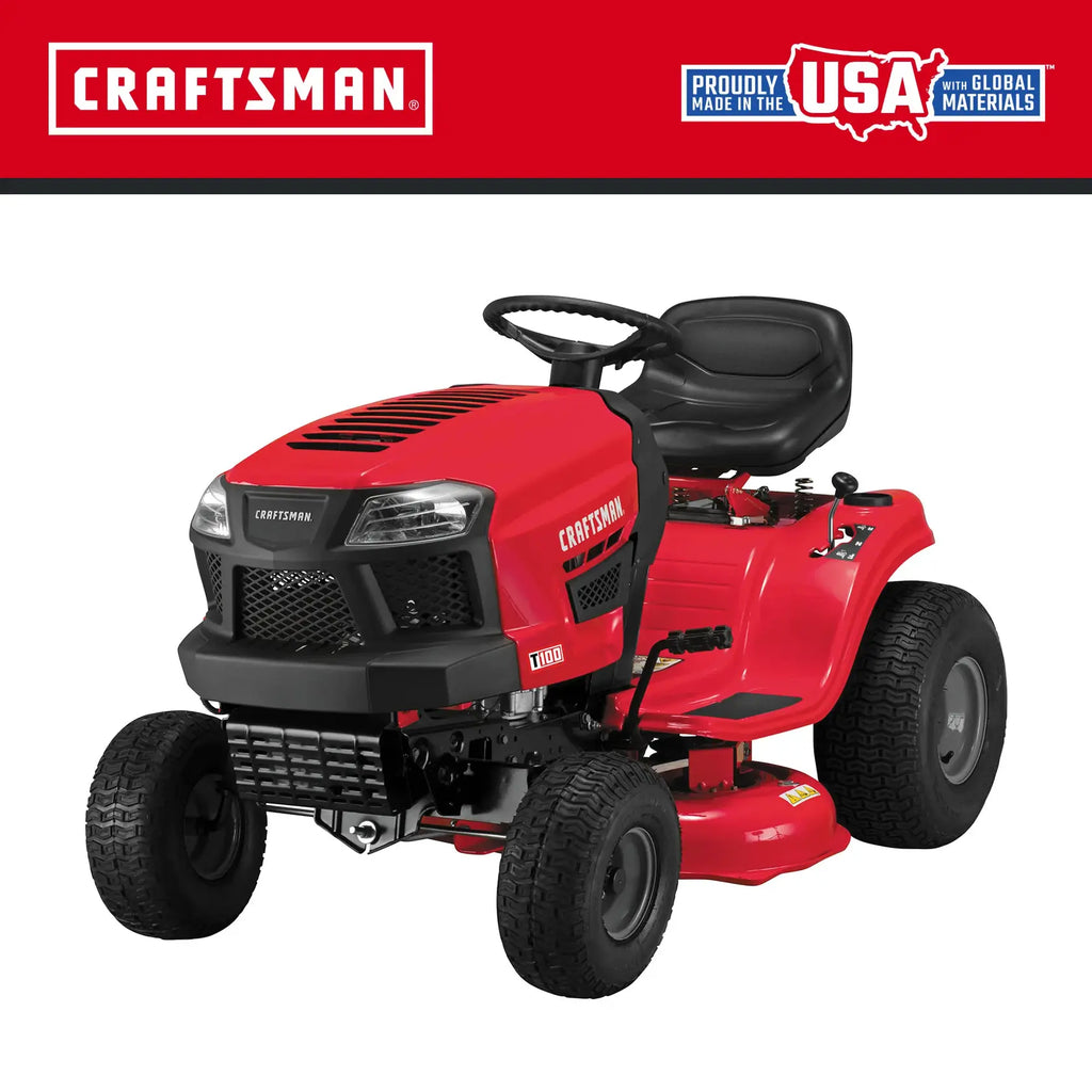 CRAFTSMAN T100 Gear Drive Riding Lawn Mower 91.4cm
