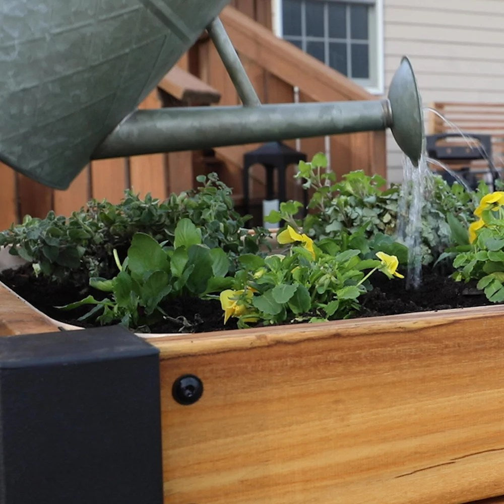 Raised planter 100% authentic teak wood