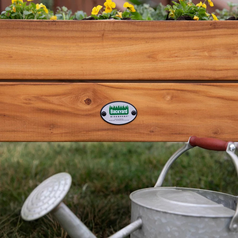 Raised planter 100% authentic teak wood