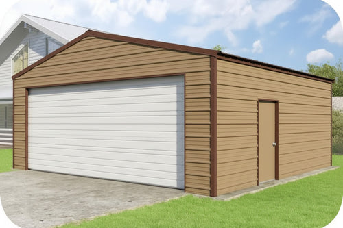 24x24x9 VersaTube Frontier Steel Garage Kit With Installation