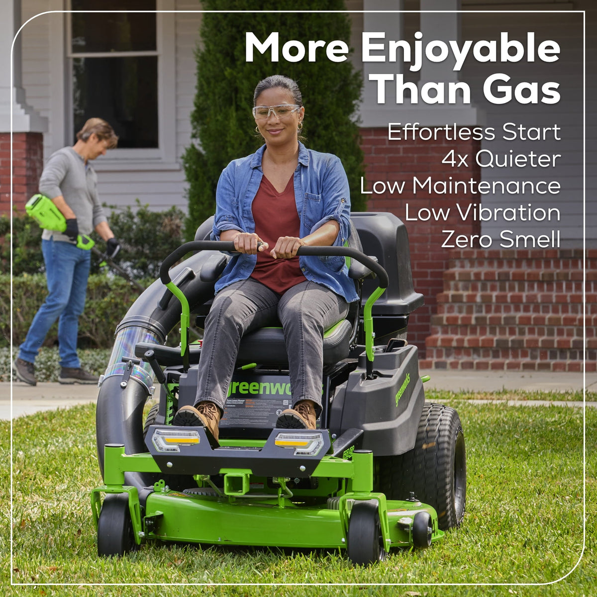 Greenworks 7409302 Crossover-Z Zero Turn Riding Mower 106.7cm