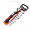 12-Piece Ratchet Socket Wrench Set – Alloy Steel Repair Tool Kit