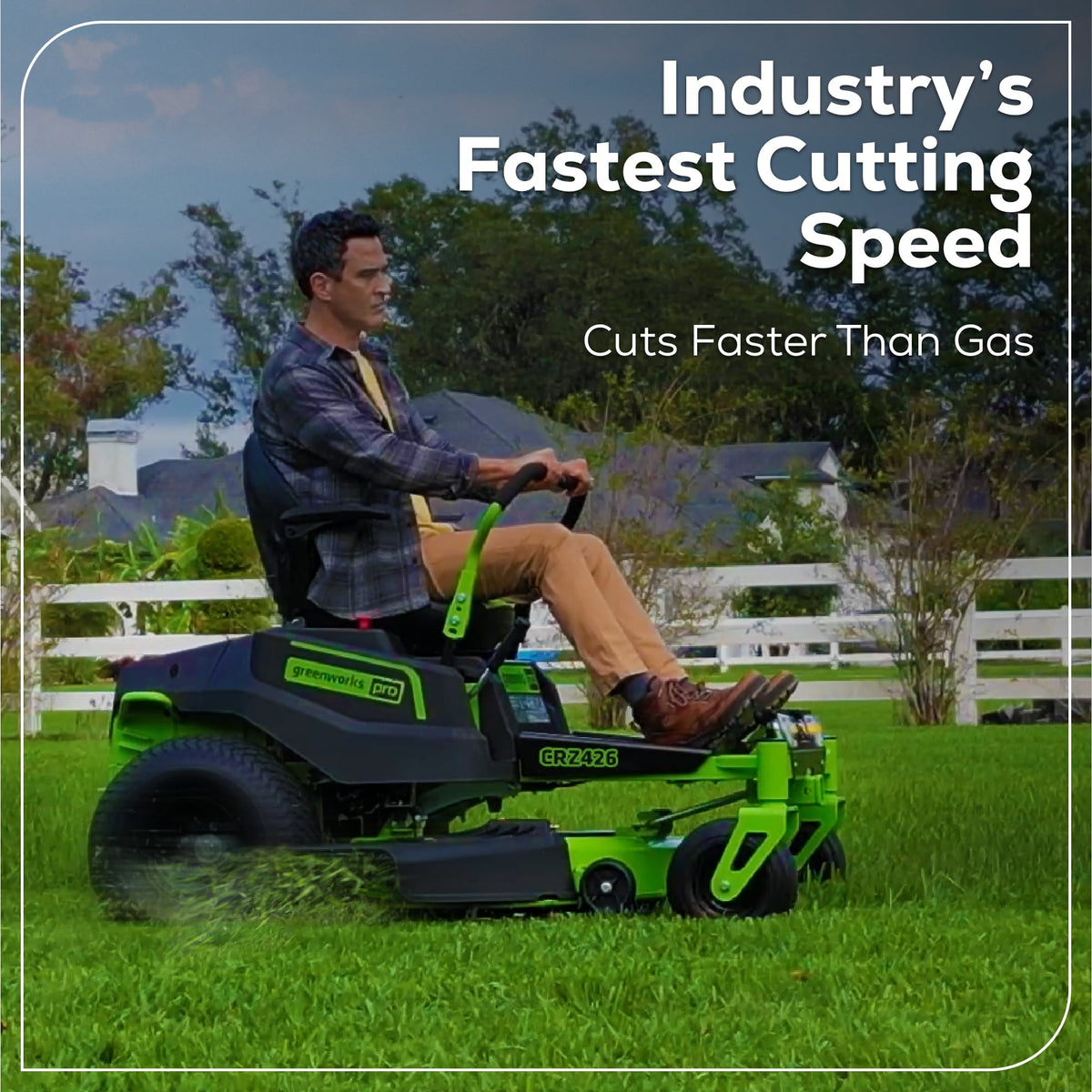 Greenworks 7409302 Crossover-Z Zero Turn Riding Mower 106.7cm