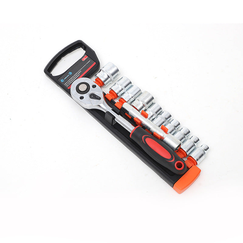 12-Piece Ratchet Socket Wrench Set – Alloy Steel Repair Tool Kit