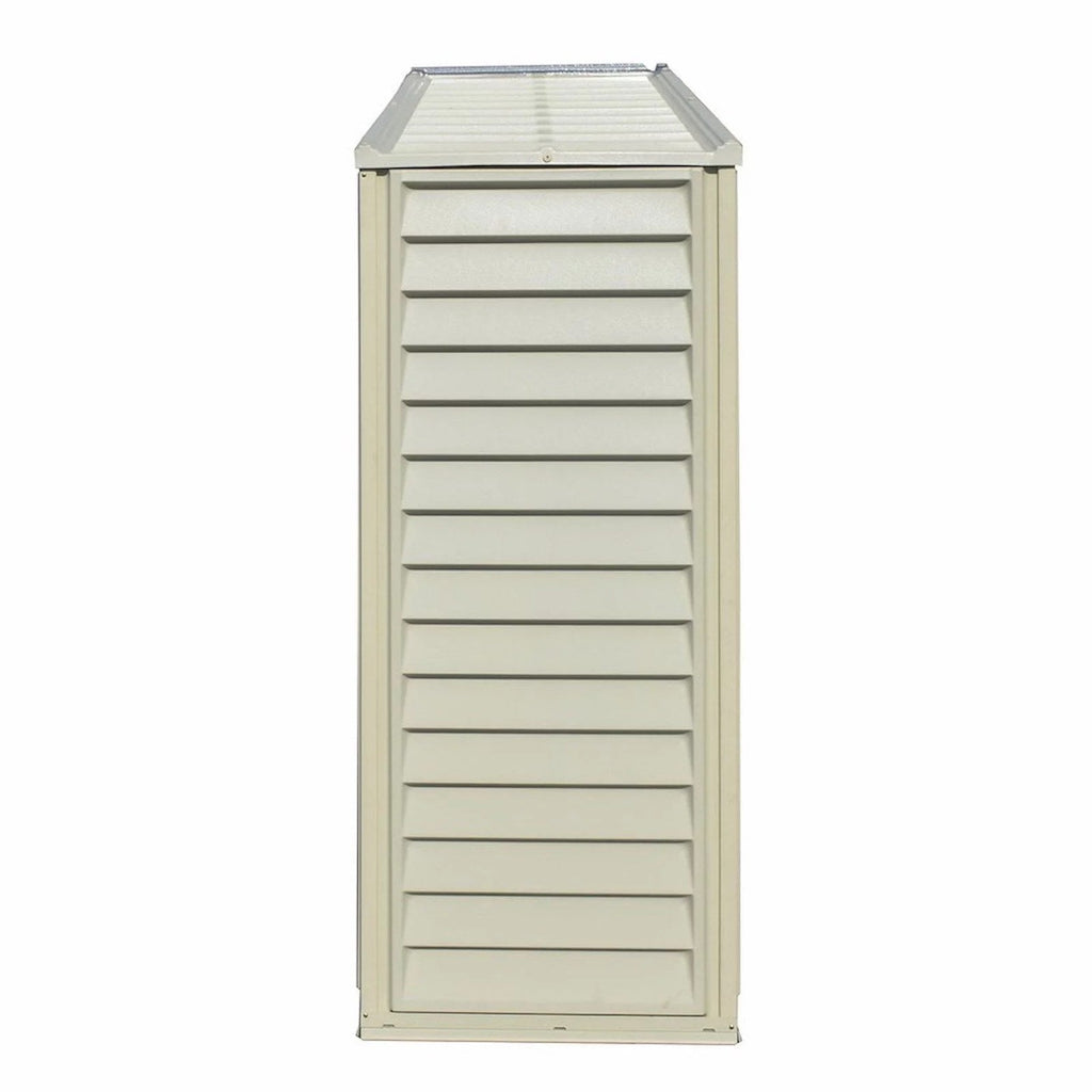 DuraMax 10.5ft x 2.75ft SidePro Vinyl Shed with Foundation Kit