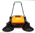 Generic Industrial Floor Sweeper with Triple Brooms 38 inch Outdoor and Indoor Sweeper
