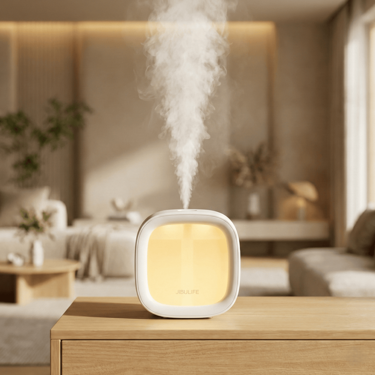 Cube Humidifier for Bedroom | Quiet USB Air Humidifier