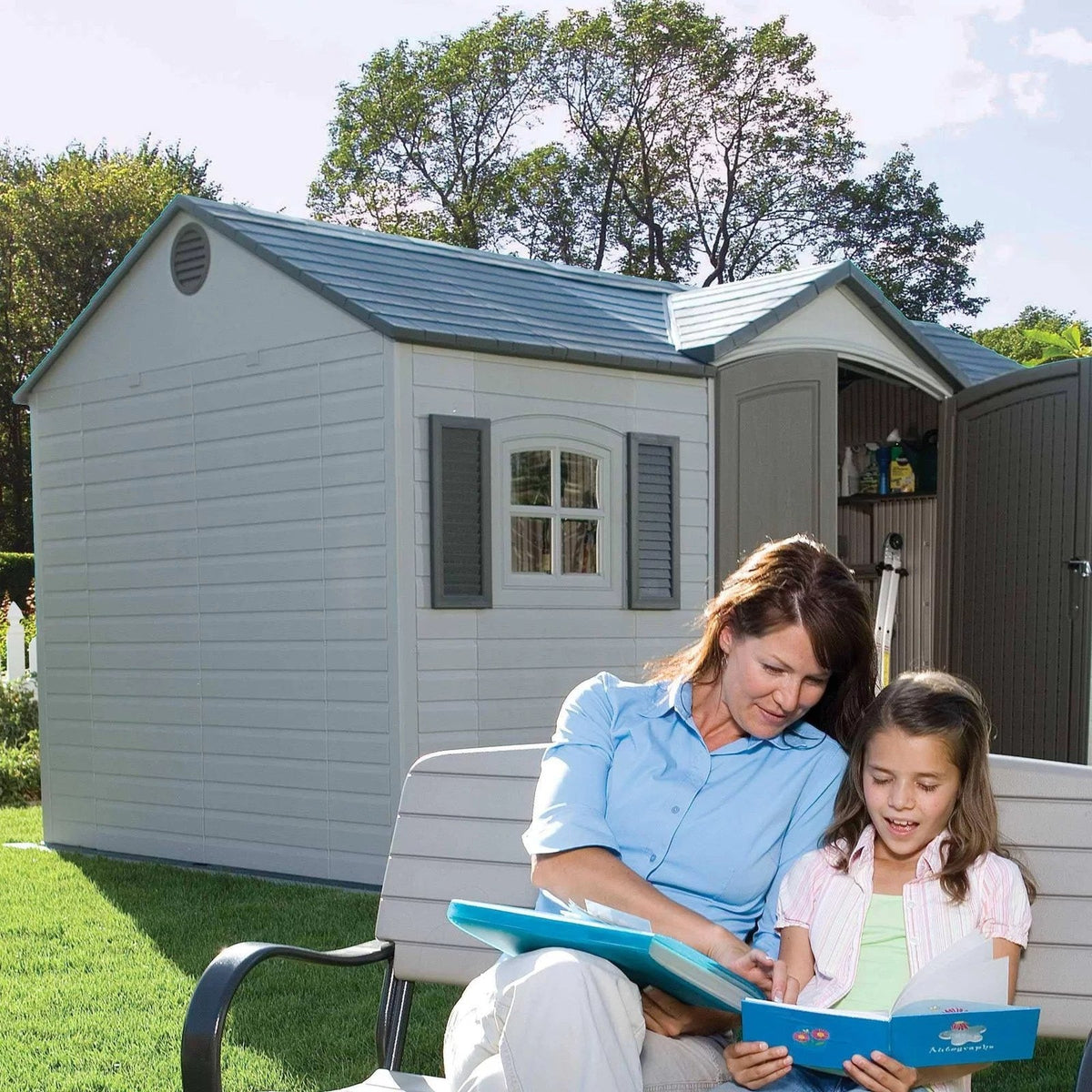 Heartland Coronado 12-ft x 8-ft Gable Engineered Wood Storage Shed with Floor Included