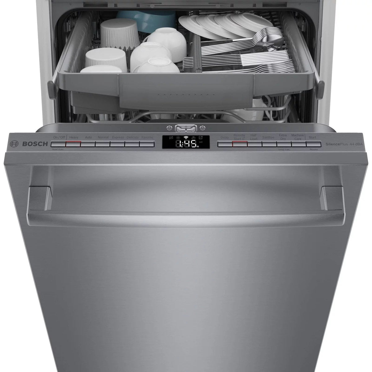 Bosch 800 Series 18″ Stainless Steel Built in Dishwasher-SPX68B55UC